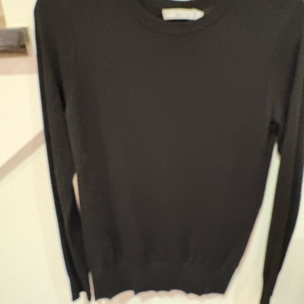 Vince Classic Black Sweater with Cut out In back